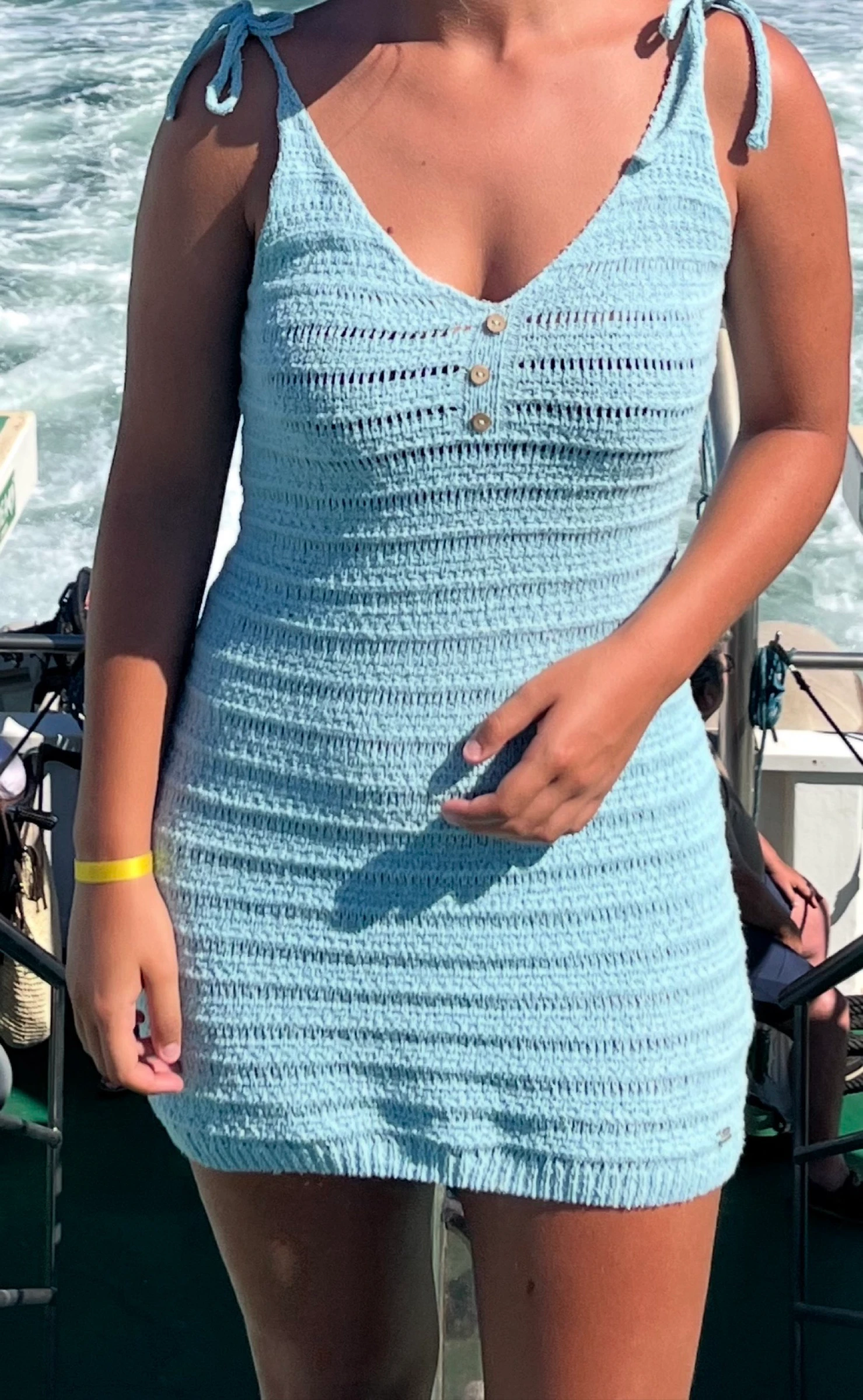 Vestido azul Stradivarius 